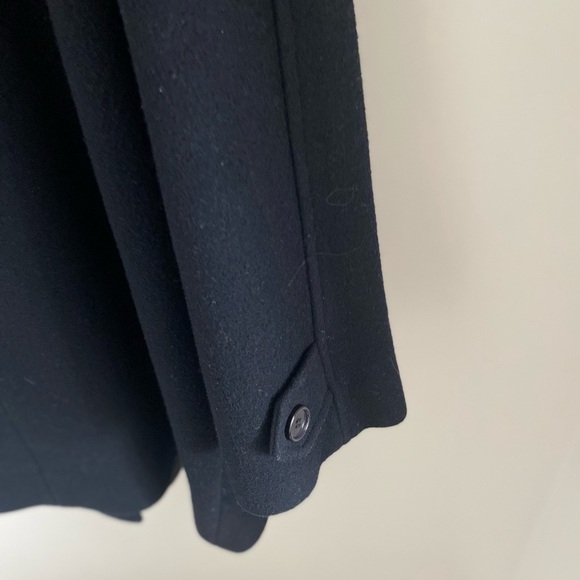 London Fog Double Breasted Women's Wool Pea Coat Navy Sz.14R - Picture 3 of 7